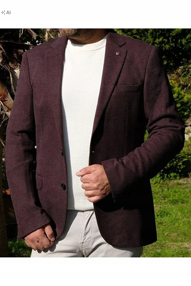 Pánská Klasická Sako Bunda V Elegantním Stylu 54 5IA