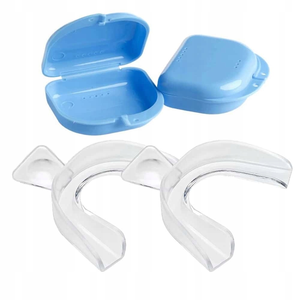 2x Nakładka Szyna Relaksacyjna Na Bruksizm Zgrzytanie Pudełko