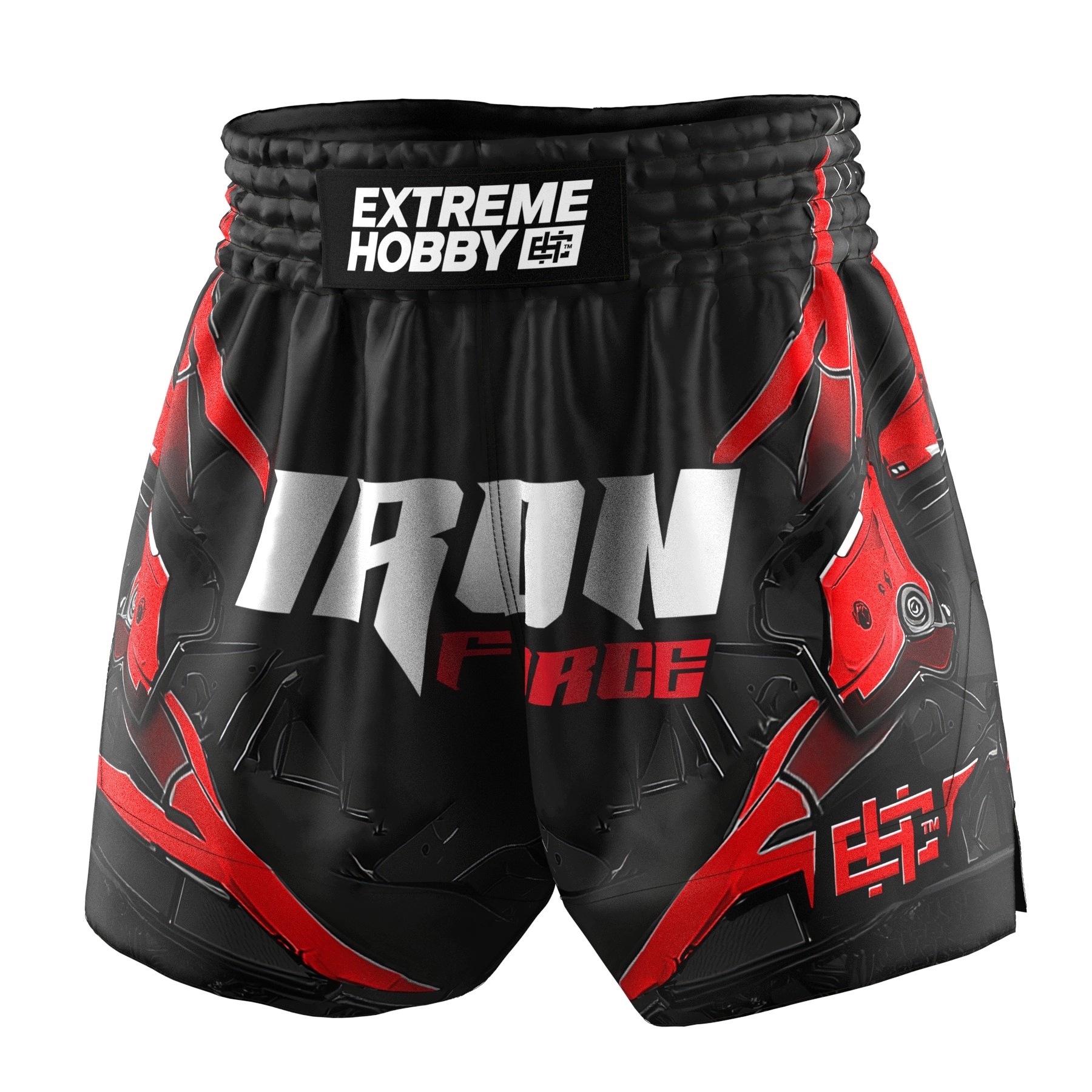 Kraťasy Muay Thai Extreme Hobby Iron Force M Červená