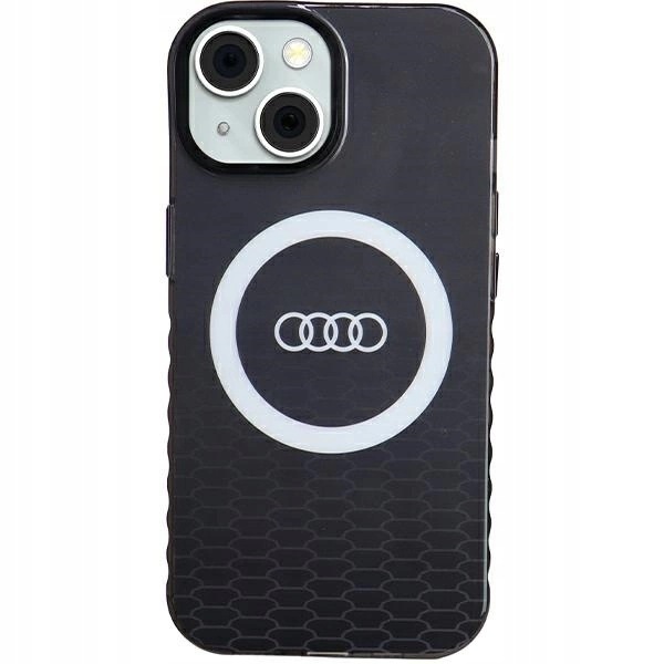 Etui Audi IML Big Logo MagSafe na iPhone 15 14 13 czarne