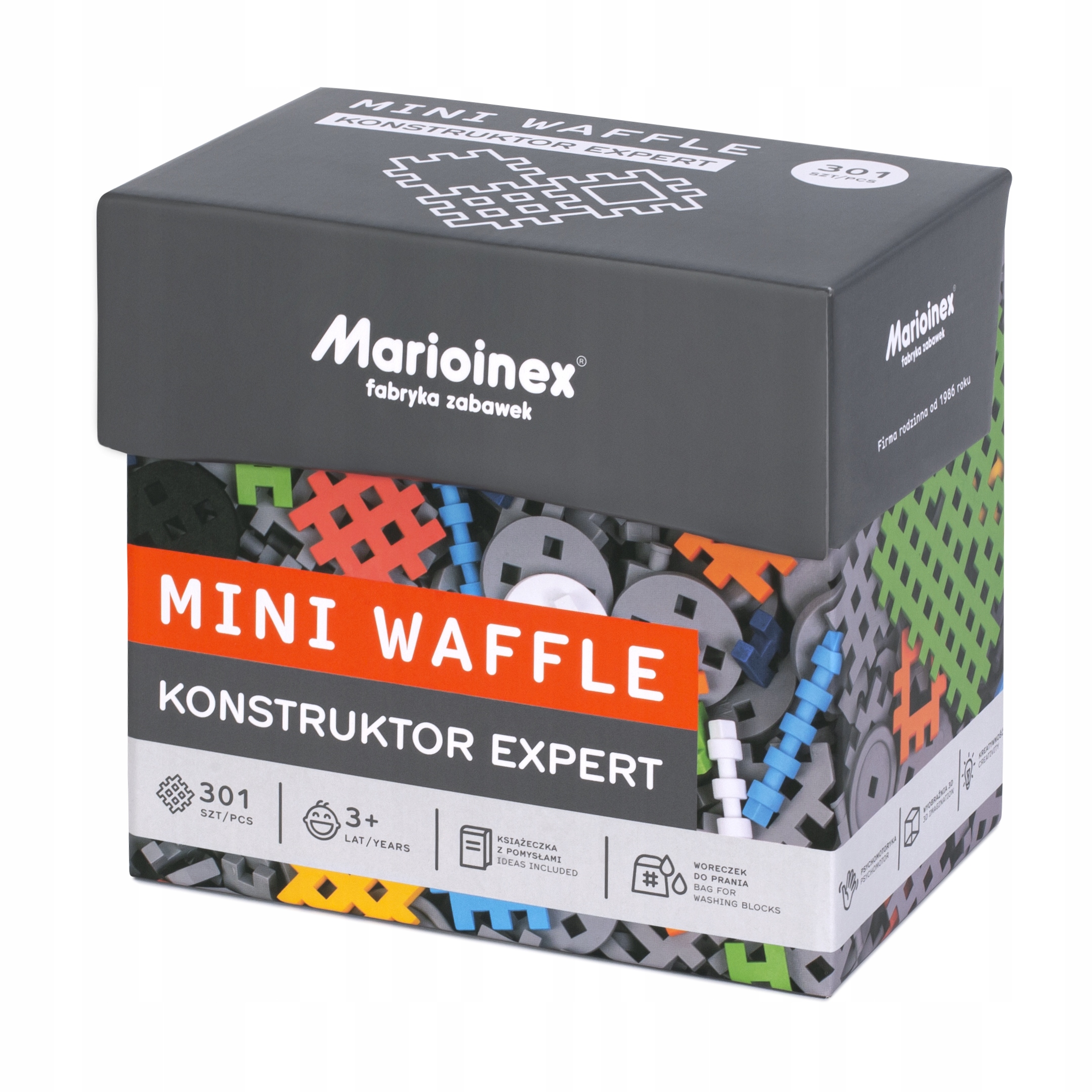 MINI WAFFLE KONSTRUKTOR EXPERT 301EL 3+ MARIOINEX Seria expert
