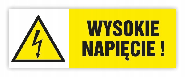 TABLICZKA 30x10 WYSOKIE NAPIĘCIE!