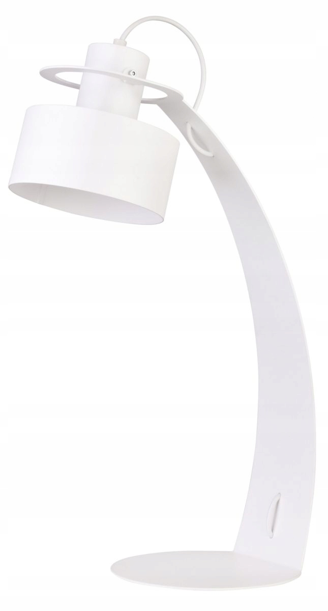 Moderná dekoratívna loftová stolová lampa s bielym reflektorom Sigma
