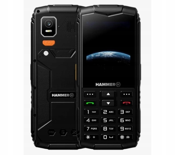 Telefon komórkowy Hammer Horizon Lte MIL-STD-810H 3000mAh Sos czarny