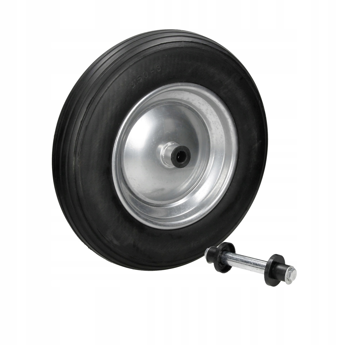 4 x kolo taczkowe pelna guma czarna 350 x 80 mm