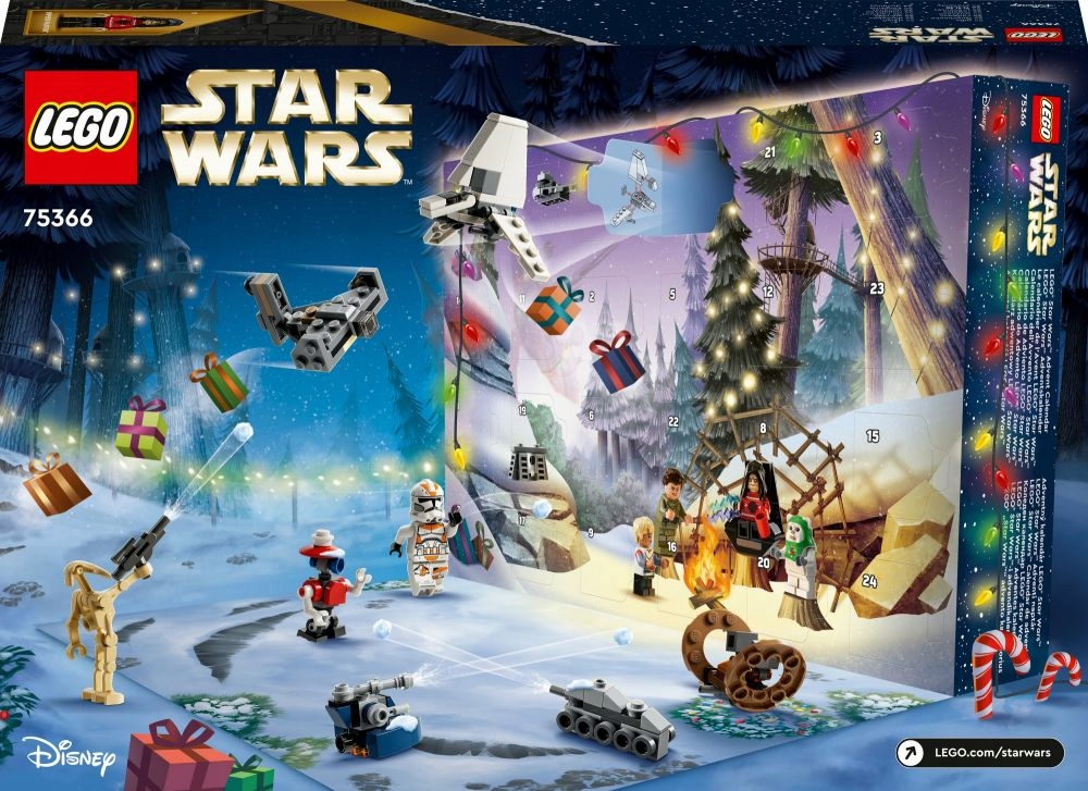 Адвент-календарь LEGO Star Wars 75366 2023, 6 минифигурок и 15 мини-моделей, от 6 лет — фото 8
