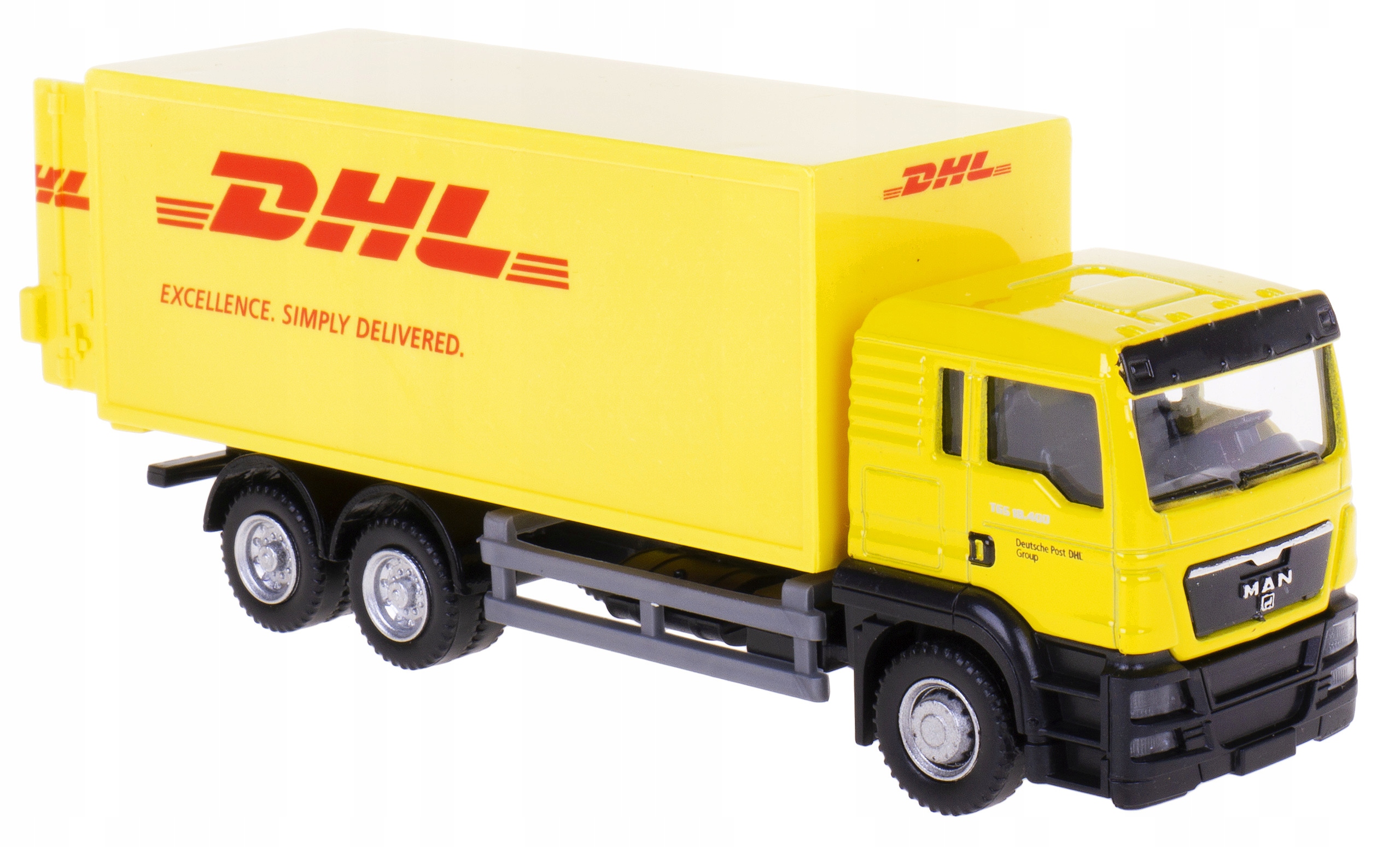 

Truck Man Ciężarówka Dhl Dostawczy Model 1:64