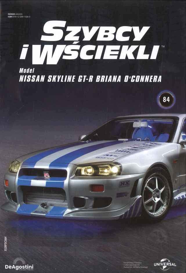 Kol. Szybcy I Wściekli Nissan Skyline nr 84
