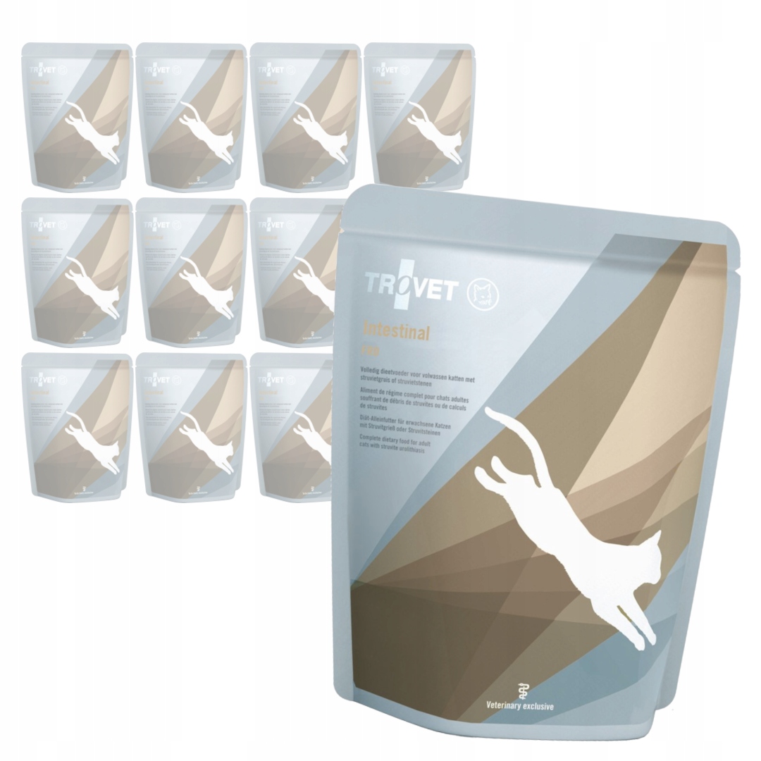 Levně Trovet Intestinal Frd 12x85g Dietní Vlhké Krmivo Kuřecí losos Pro Kočky