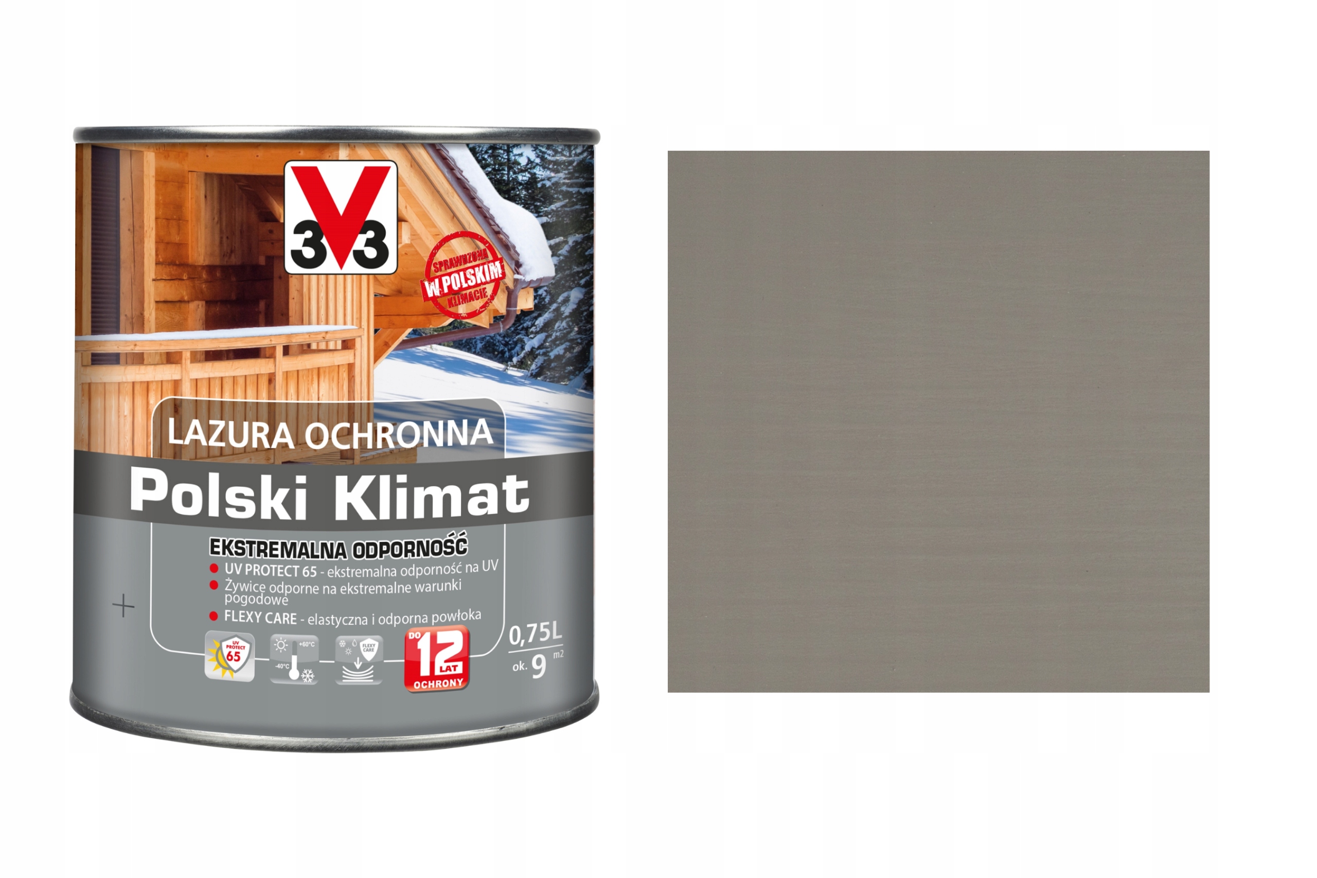 

Lazura V33 Polski Klimat 12 lat Szary 0,75L