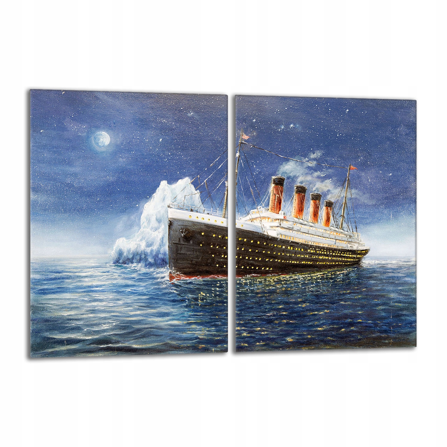 Skleněná ochranná deska na sporák 2x40x52 Titanic Do Kuchyně
