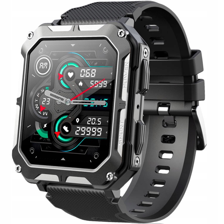 Pánské hodinky Chytré Hodinky Rubicon Rozhovory Monitor Spánku Krokoměr Tlak