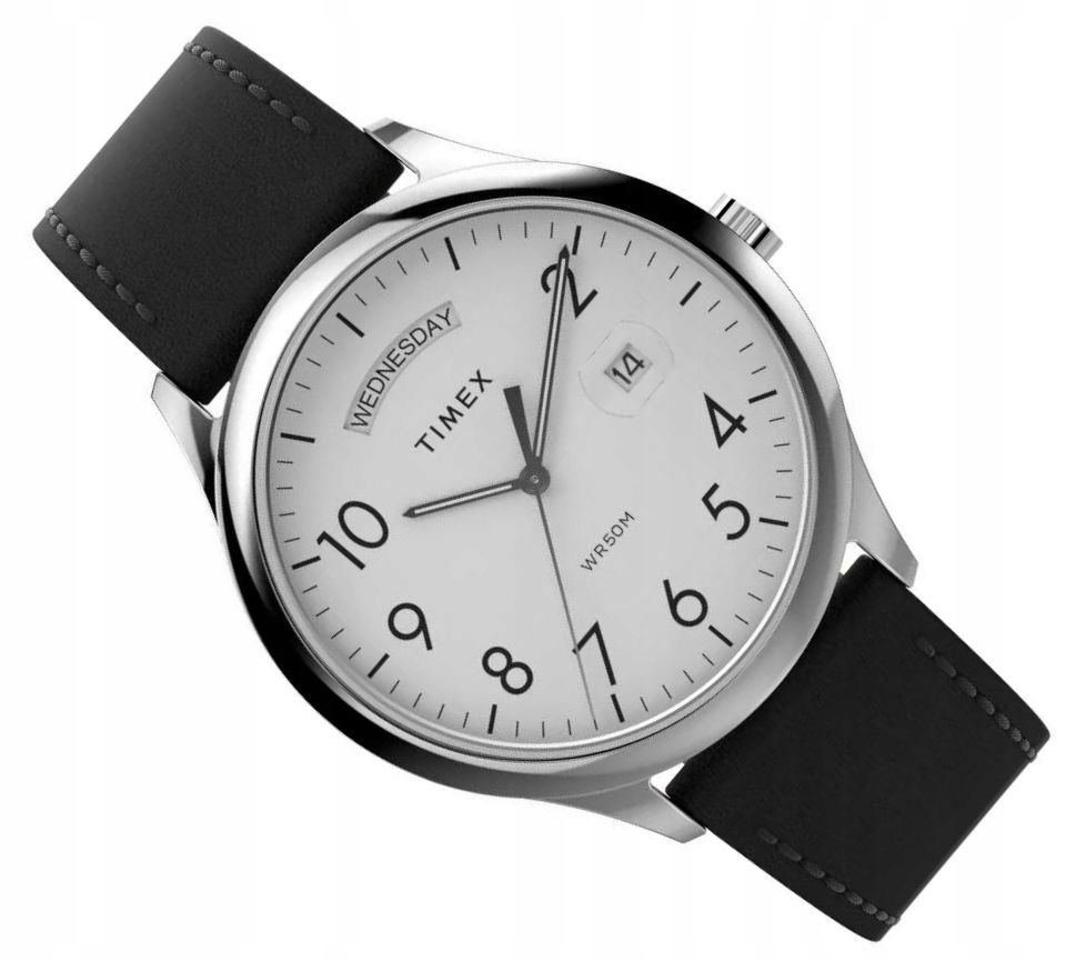 Klasická Pánské Hodinky Na Řemínku Timex Easy Reader Day Date T TW2W68300
