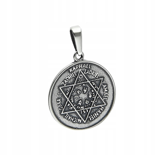 Medaile Talisman Amulet Sedmi Andělů Archandělů Stříbro 925