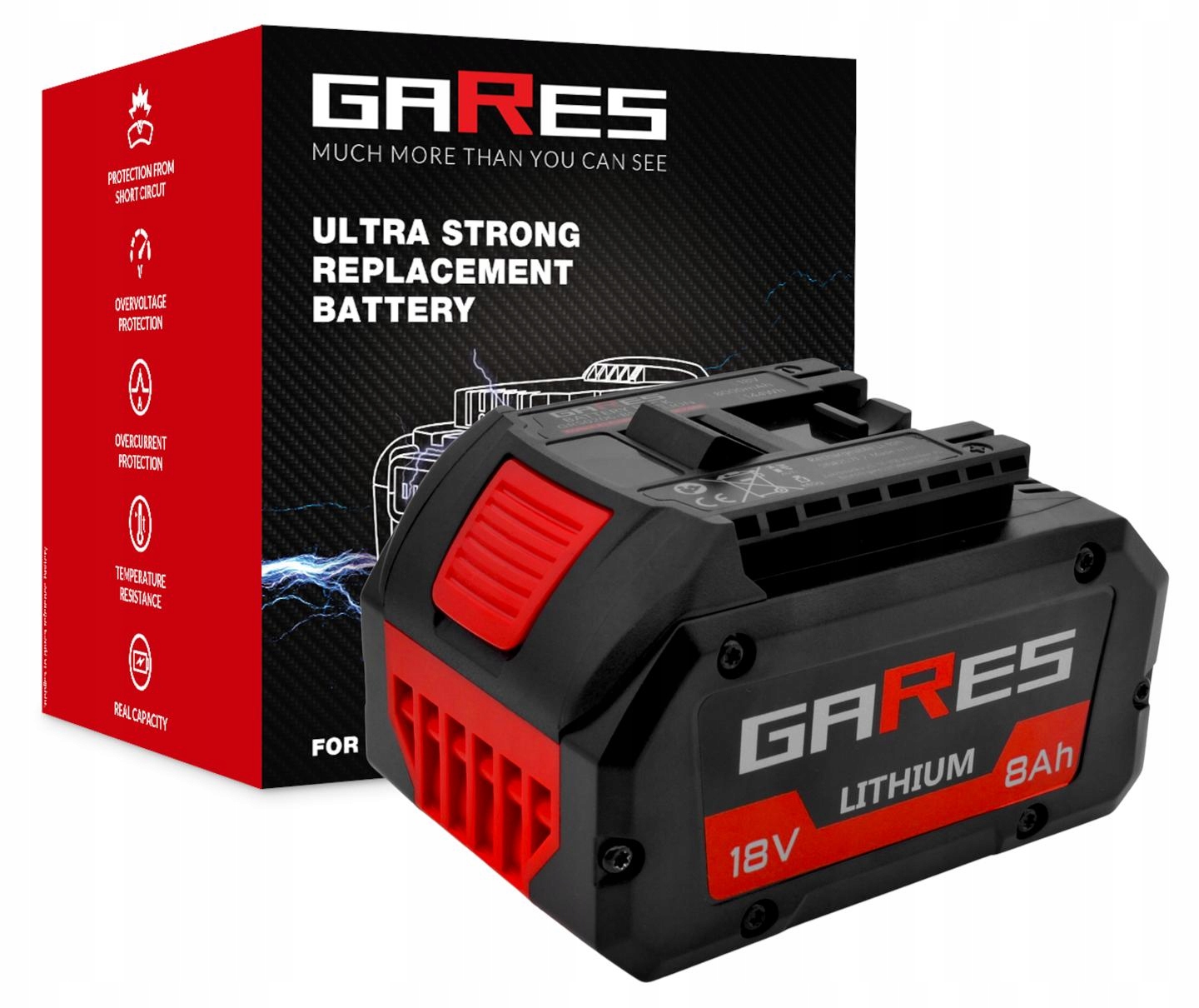 Bateria Akumulator Gares do Bosch Gba 1600A016GK 18V 8Ah