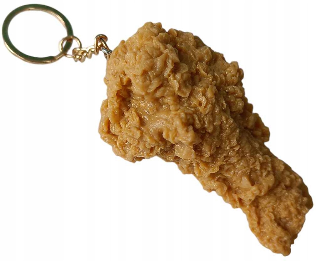 Vtipný Prívesok Na Kľúče Mäso Kuracia Palička Stehno Kfc Jedlo Darček