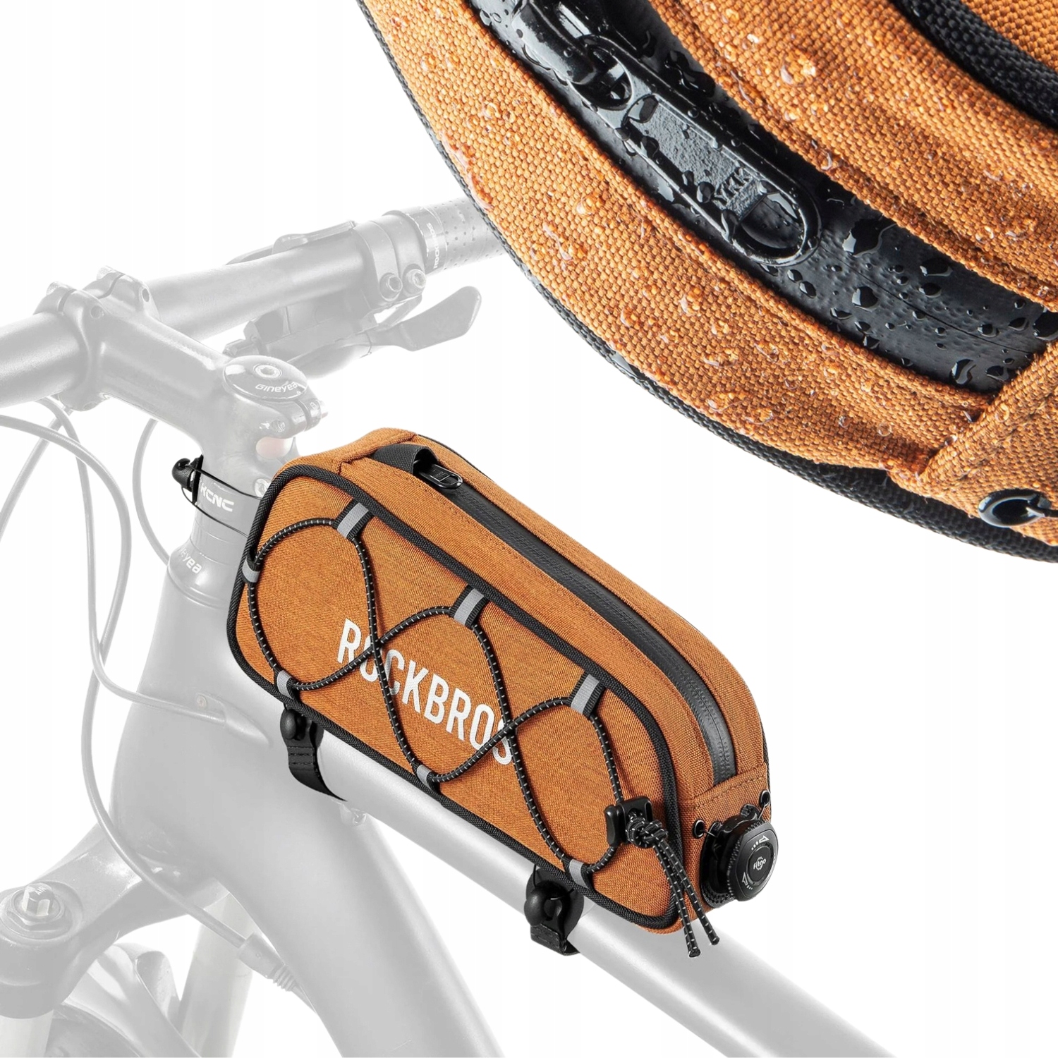 Sakwa Torba Rowerowa Na Ramę Wodoodporna Saszetka Na Telefon 0,7L Rockbros