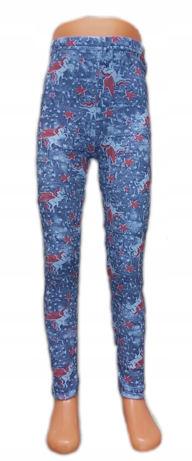 

Ocieplane legginsy Leginsy unicorn Jednorożec 146