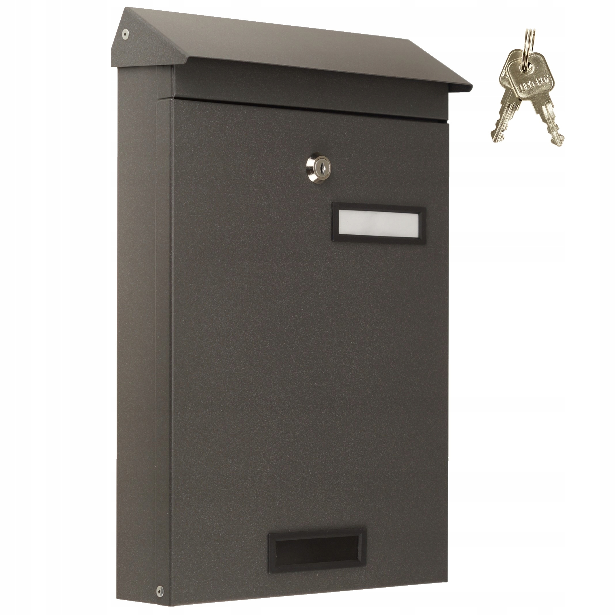 Poštovní Schránka Poštovní Vhazovačka 40 x 26 CM Velká Grafit Onyx Polska