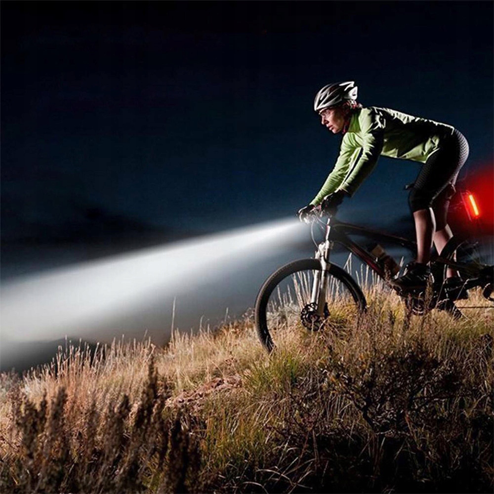 LAMPKA ROWEROWA LED NA ROWER KIEROWNICĘ MOCNA AKUMULATOROWA USB + TYŁ TYLNA Marka Inna marka