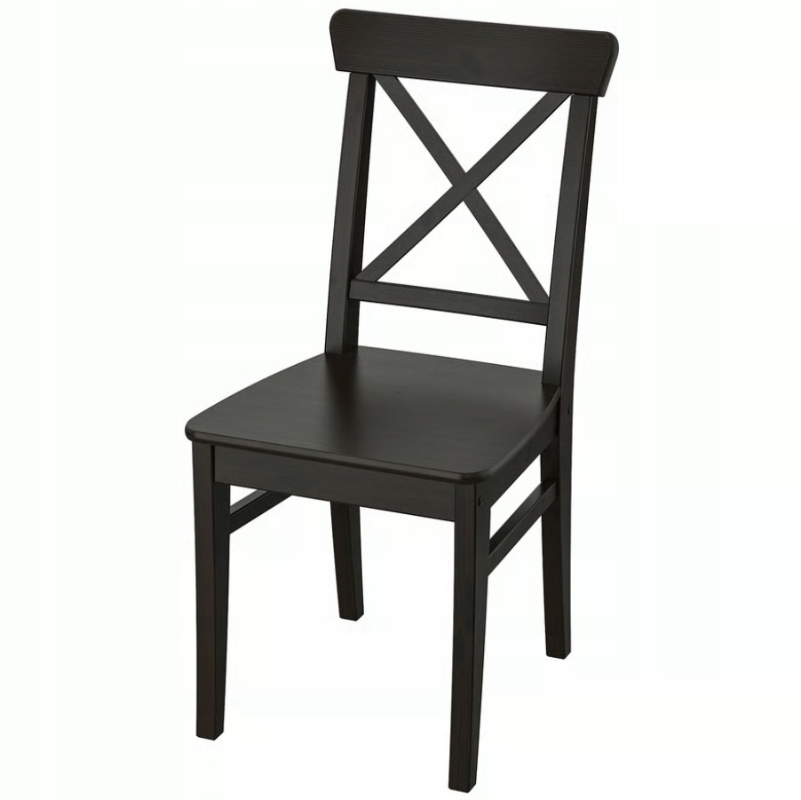Ikea Ingolf Stolička hnedo-čierna 60217822