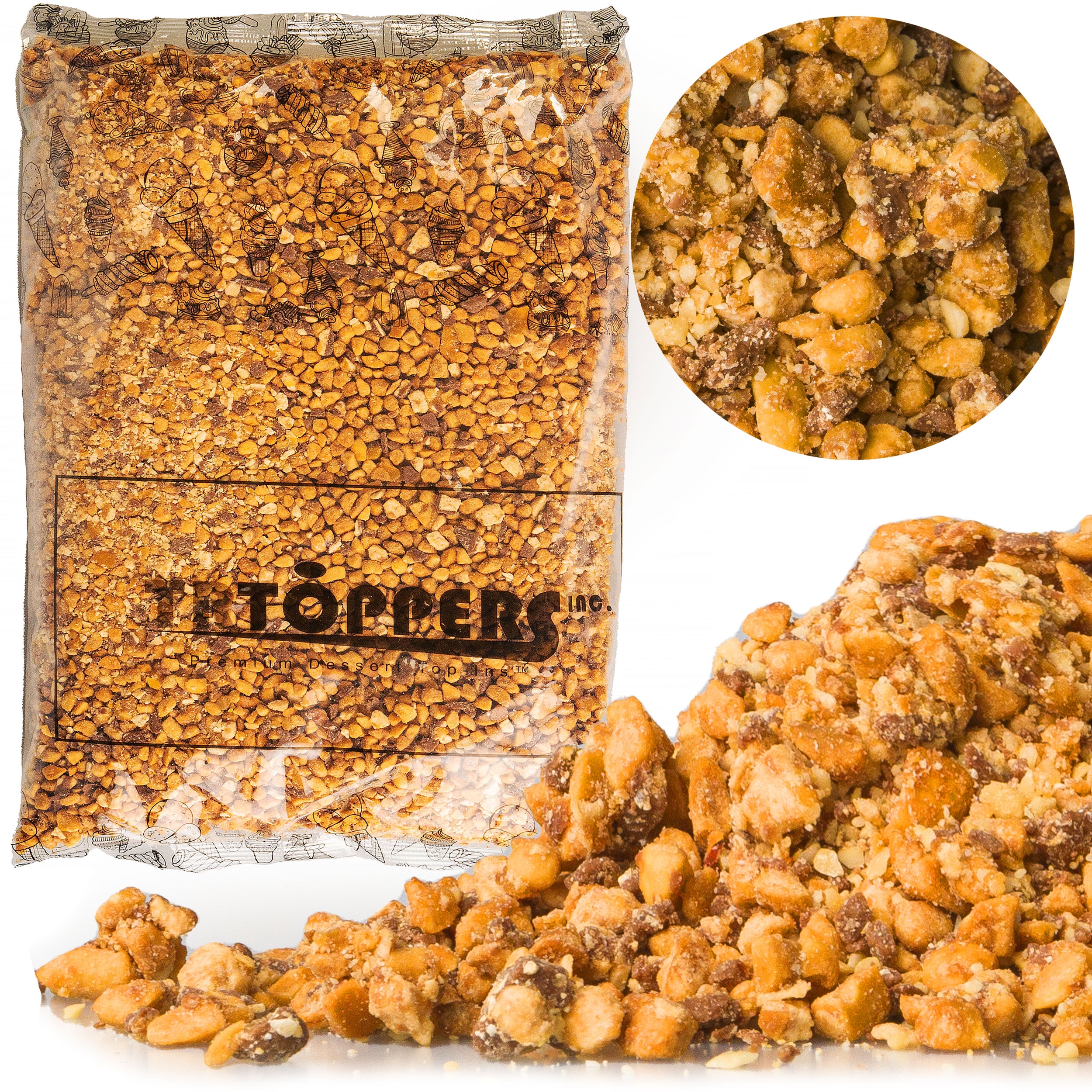 Posypka do lodów deserów gofrów Toppers Snickers