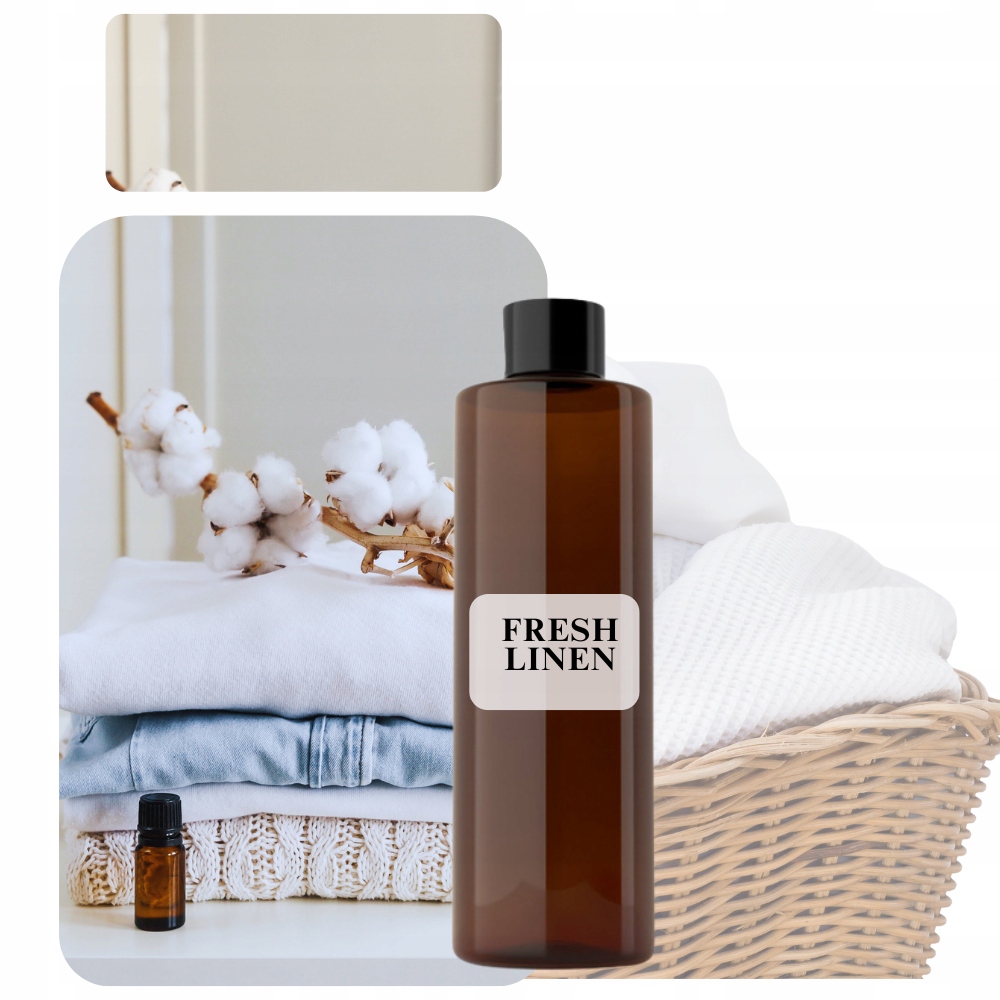 Levně Vonný olej do difuzéru Fresh Linen 500 ml Vůně čerstvého prádla