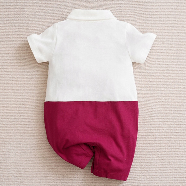 Elegancki rampers dla dziecka na lato bordowy celebration 62 Stan opakowania oryginalne