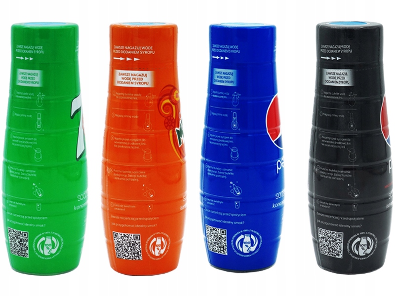 4x SYROP SODASTREAM KONCENTRAT 7UP MIRINDA PEPSI / MAX 9L NAPOJU z 440ml Kod producenta pepsi, mirinda, 7up, pepsi max