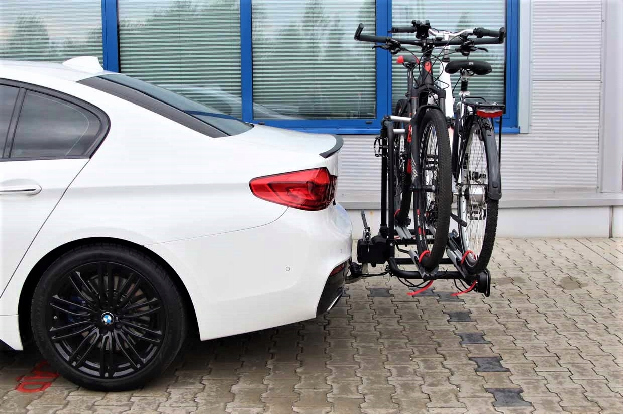 BAGAZNIK ROWEROWY NA HAK 2 ROWERY ELEKTRYCZNE 60KG Handle carrying capacity 60 kg