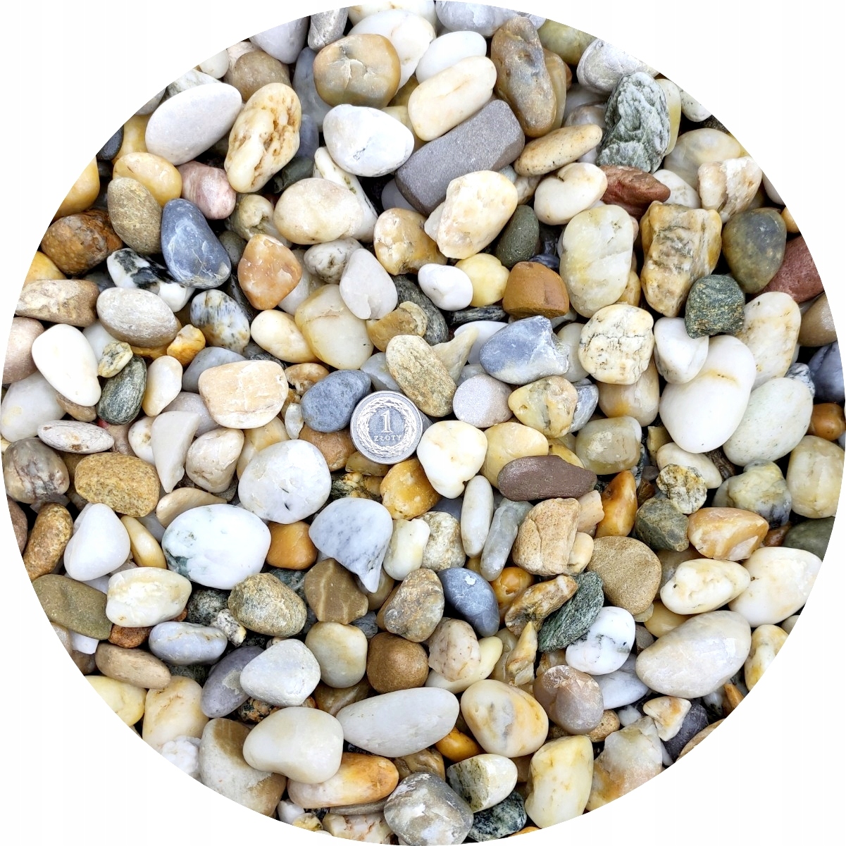 Japonská zahrada oblázek béžová, zlatá, 1-3 cm, 24 kg