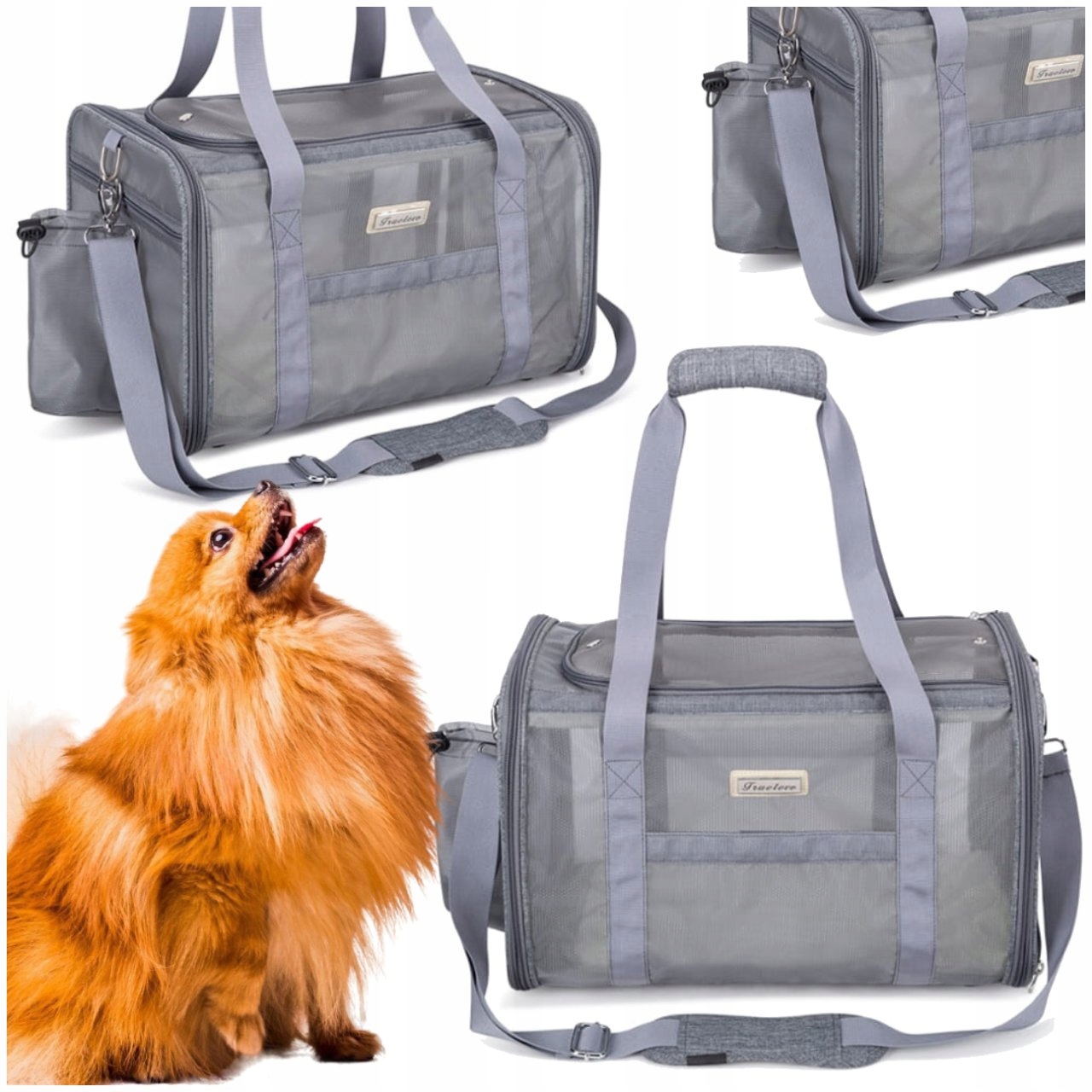 Transporter Dla Psa I Kota Lotniczy Truelove Szary 42,5cm x 27cm x 26cm
