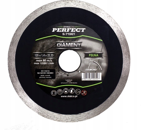 

Stalco Tarcza diamentowa 125mm pełna Perfect