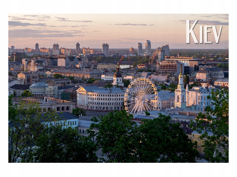 

Kijów Panorama miasta Magnes na lodówkę