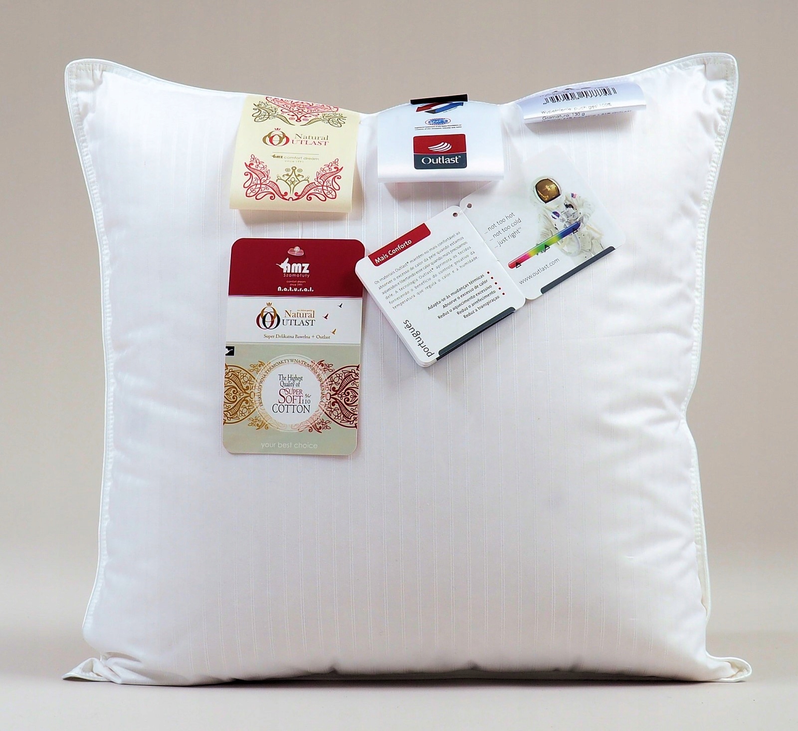 Poduszka puch NATURAL OUTLAST trzykomorowa 40x60cm Marka AMZ