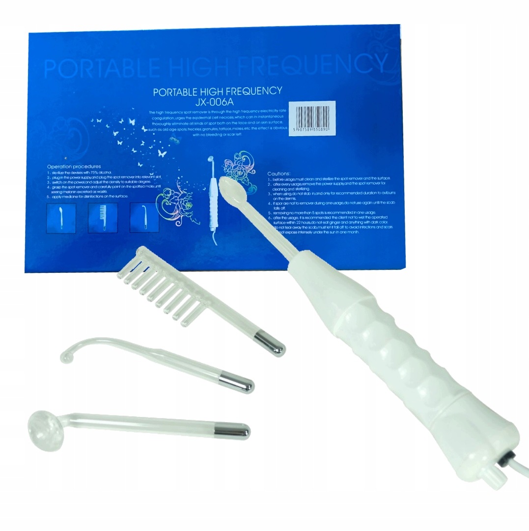 Darsonval Derma Wand 4v1 akné vrásky seborea růst vlasů peloty