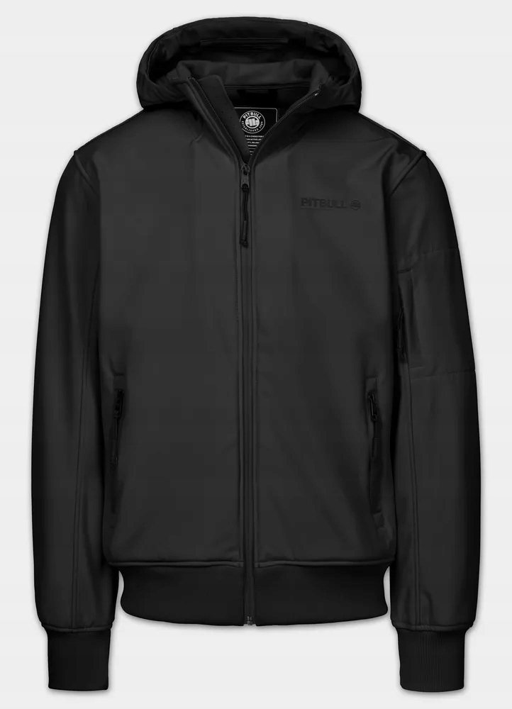 Męska Kurtka softshell z kapturem Pitbull Roscoe ze stójką uniwersalna XL