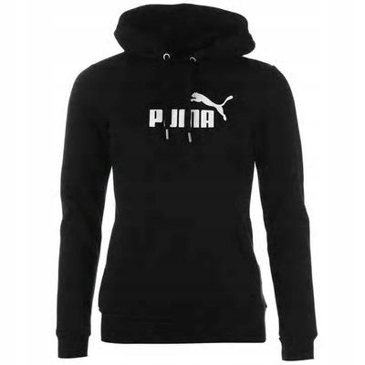 Puma mikina s kapucí černá No1 Logo, Velikost S