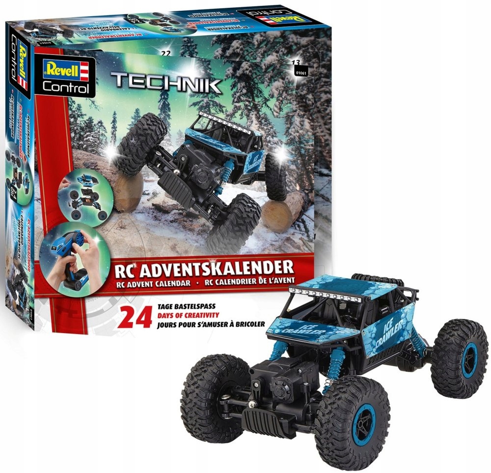 Адвент-календарь Revell RC Crawler 01061, радиоуправляемый внедорожник 1:18 для сборки, от 8 лет — фото 2