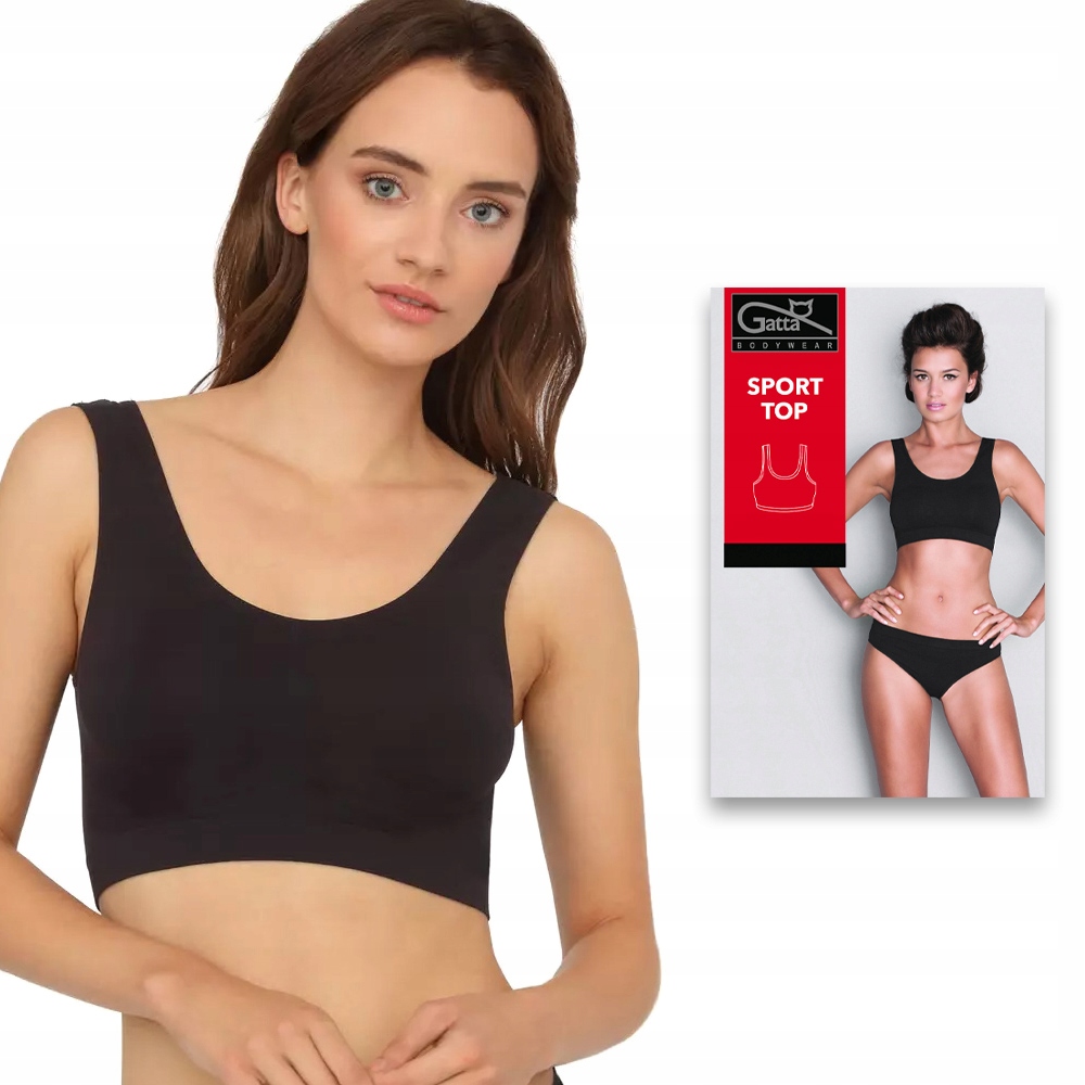 

Biustonosz sportowy Gatta Sport Top czarny r M