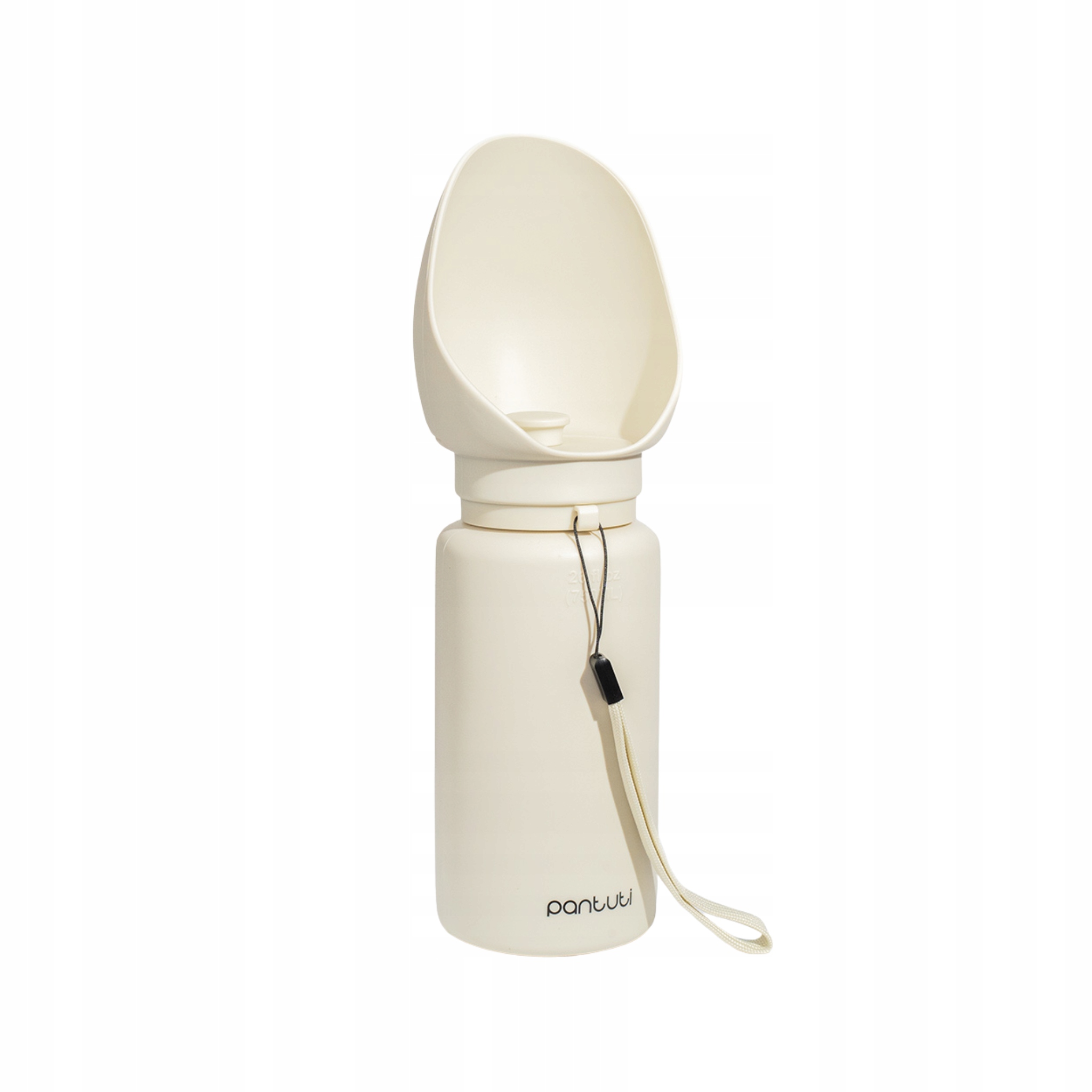 Levně Skládací silikonová turistická láhev pro zvířata Monte béžová 750 ml