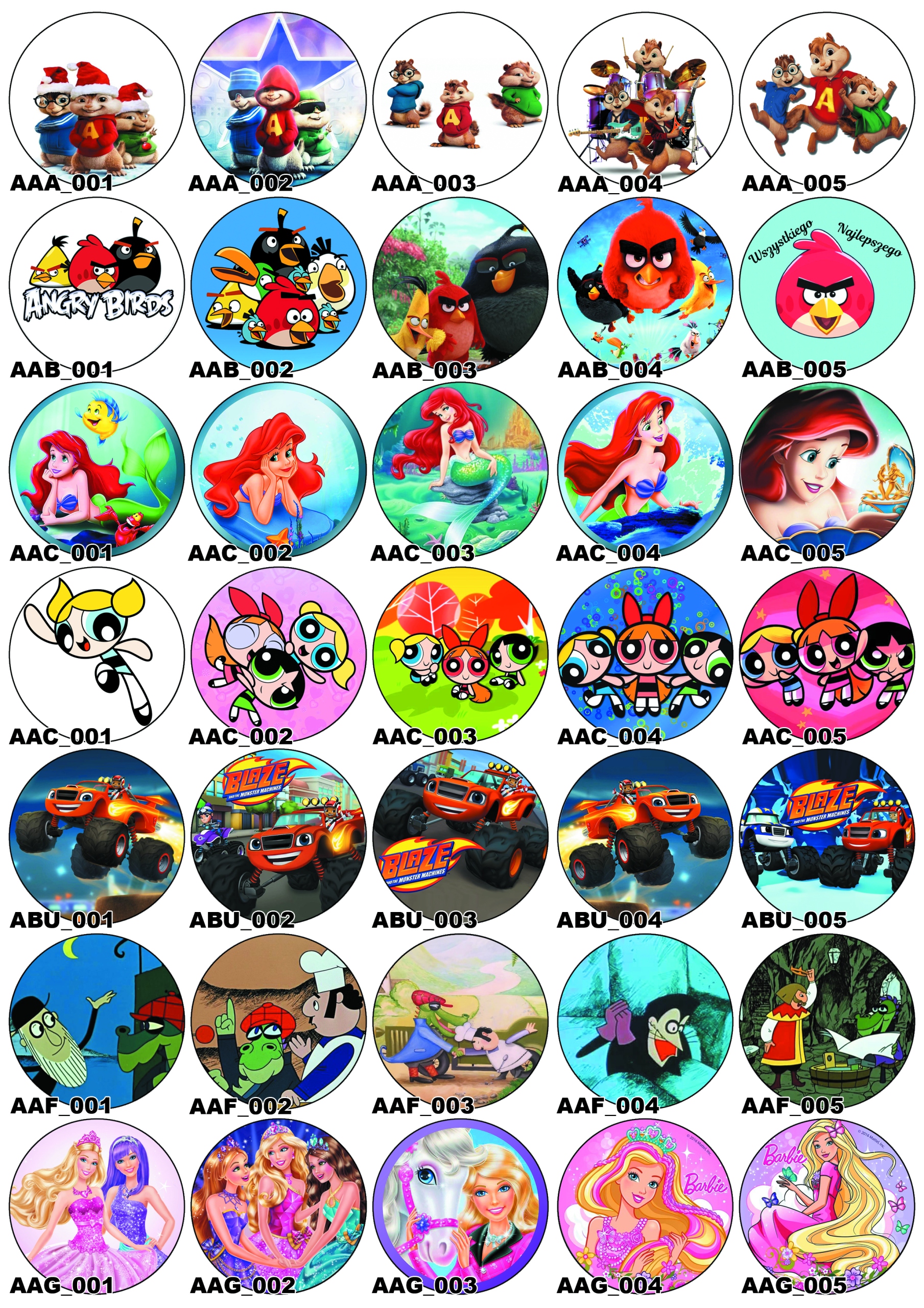 Opłatek na tort waflowy Myszka Minnie różne wzory do wyboru 20 cm Kod producenta 03