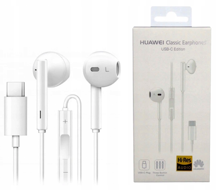 

Oryginalne Słuchawki Huawei CM33 Usb Typ C P20 Pro