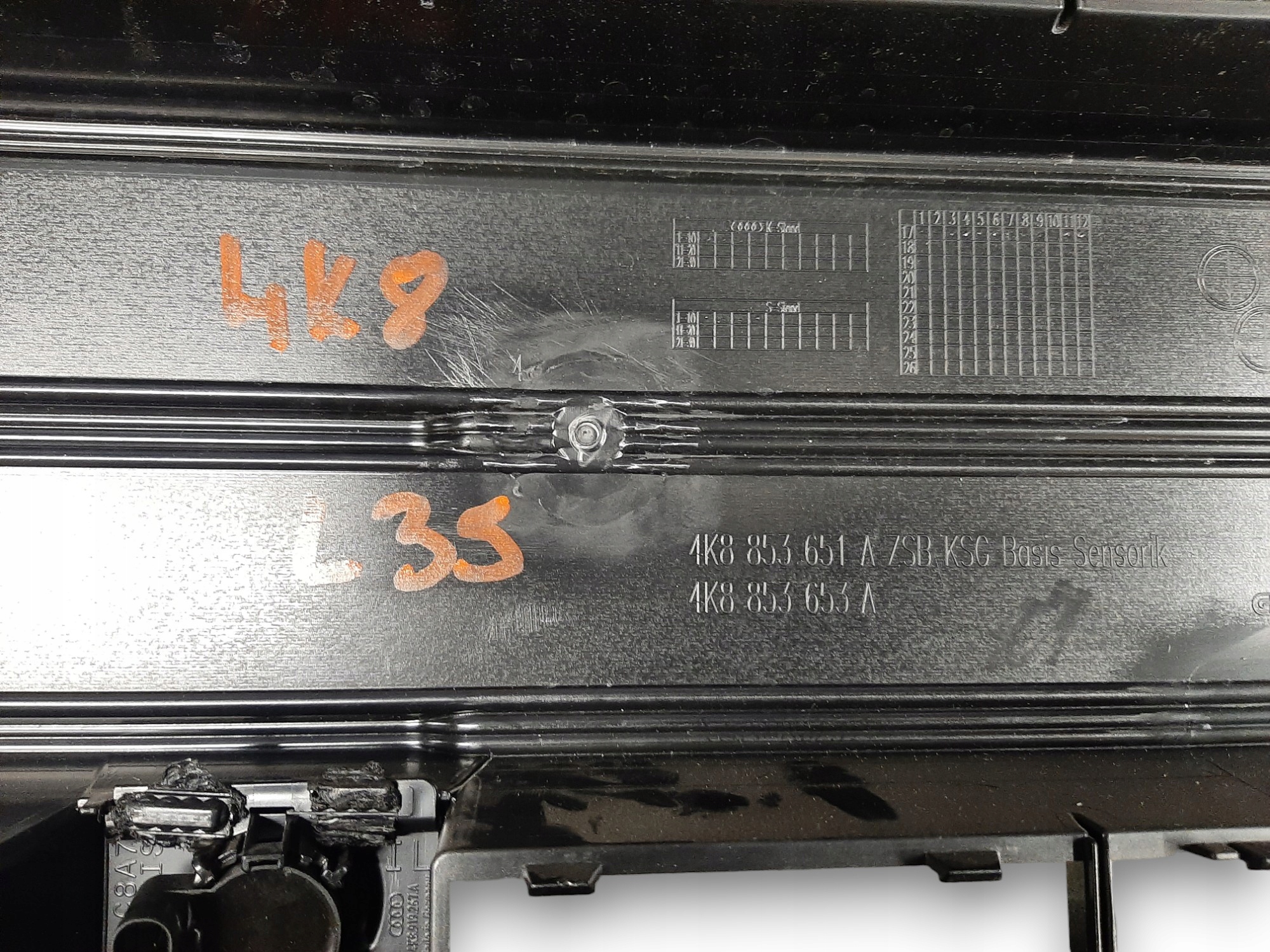 Audi A7 C8 Quattro Atrapa Grill 4K8853651A / 4K8853653A Numer katalogowy oryginału 4K8853651A / 4K8853653A