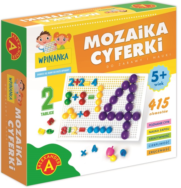 

Zestaw Wpinanka Mozaika Cyferki 415 Elem Alexander