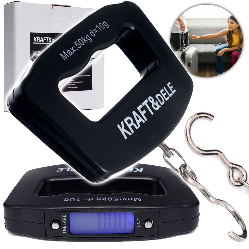 ĀĶA BAGĀŽAS SVARI, PIEKARINOŠI, LED, BATERIJAS, 50KG