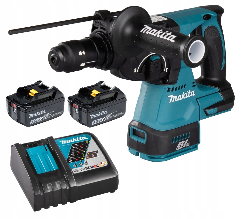 Makita Młotowiertarka Wiertarka Udar Lxt 18V 2J 2x3Ah BL1830 DC18RC DHR243Z
