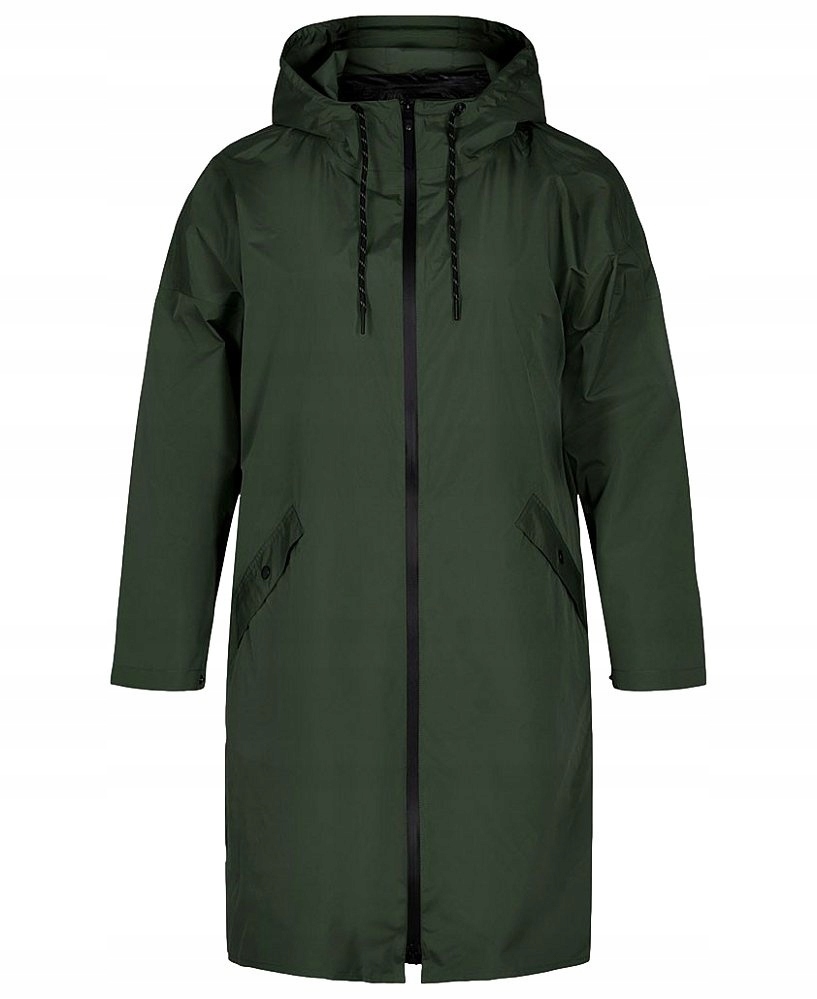Plus Size Zizzi Zelená Bunda S Pláštěm 076B 52
