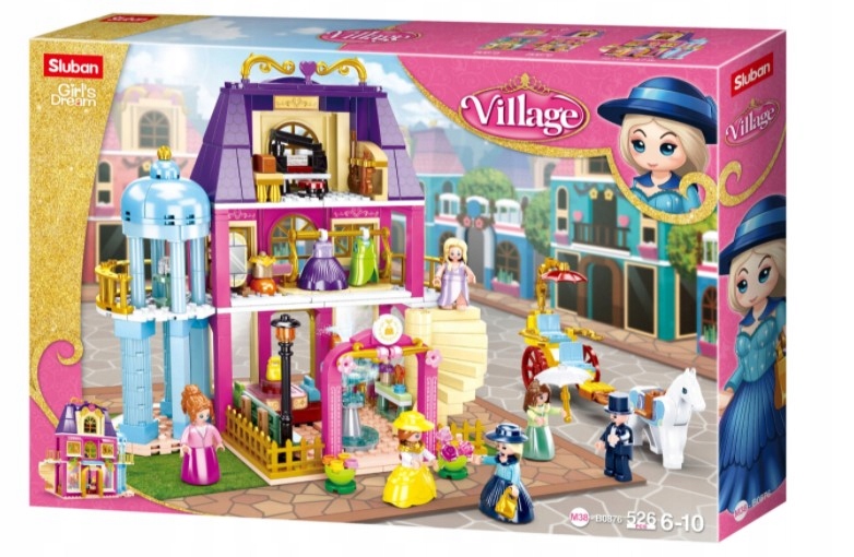 

Klocki Sluban Village Galeria Duża Willa Dom 526el