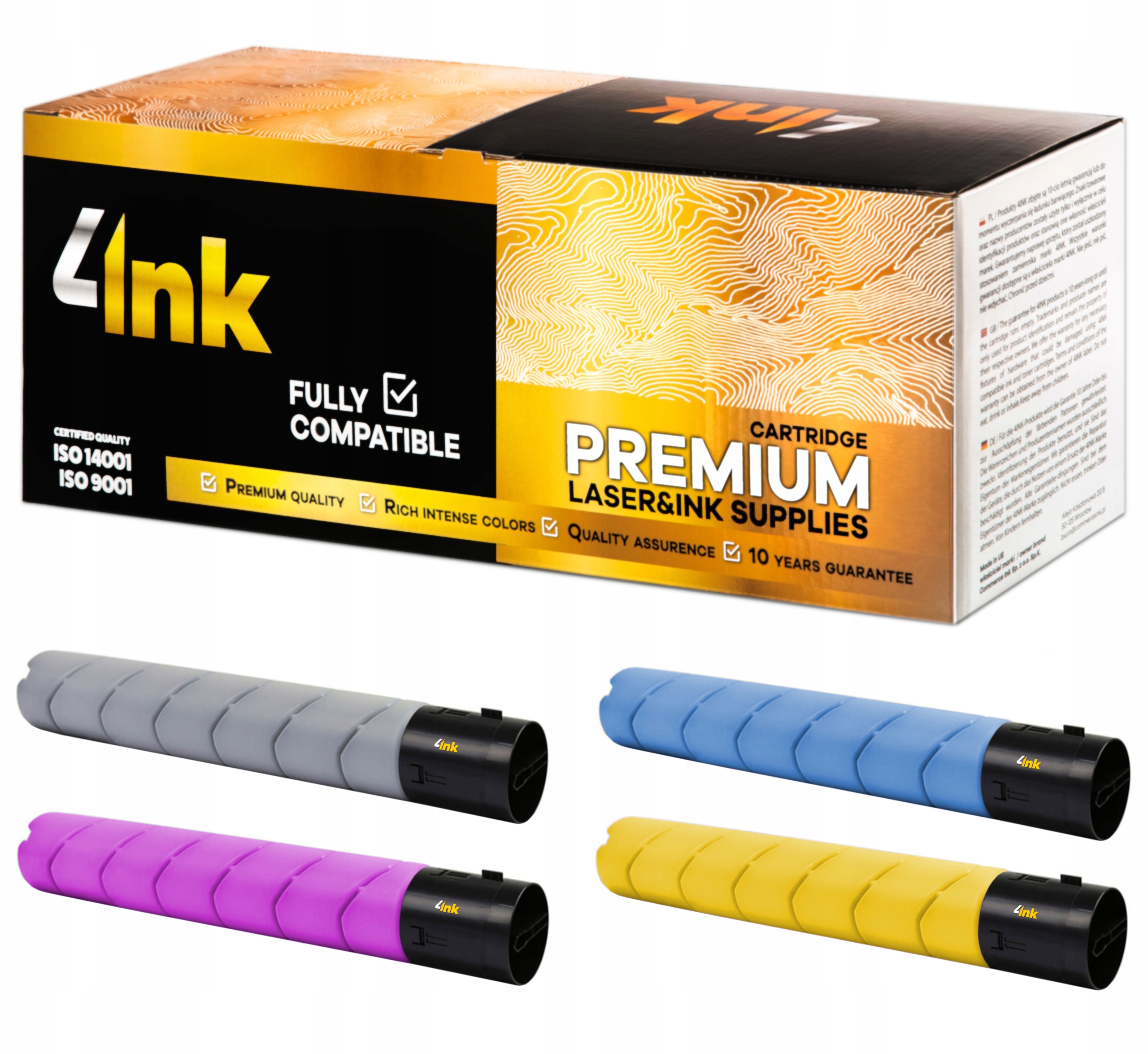 4x Toner Pro Konica Minolta C454 C454e C554 C554e